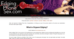 Desktop Screenshot of edgingphonesex.com