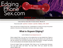 Tablet Screenshot of edgingphonesex.com